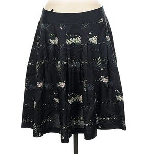 DKNY Pleated Skirt, Size 6 Women's Business Office Black Gray Donna Karen